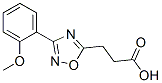 3-[3-(2-Methoxyphenyl)-1,2,4-oxadiazol-5-yl]propanoic acid Structure,322725-48-4Structure