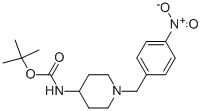 [1-(4-Nitro-benzyl )-piperidin-4-yl ]-carbamic acid tert-butyl ester Structure,323578-34-3Structure