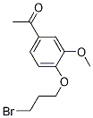 1-[4-(3-Bromopropoxy)-3-methoxyphenyl]ethanone Structure,3245-49-6Structure