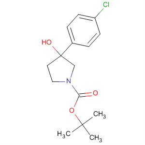 3-(4-Chloro-phenyl)-3-hydroxy-pyrrolidine-1-carboxylic acid tert-butyl ester Structure,324785-29-7Structure