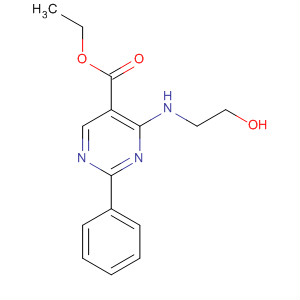 4-(2-Hydroxy-ethylamino)-2-phenyl-pyrimidine-5-carboxylic acid ethyl ester Structure,32515-49-4Structure