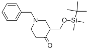 N-benzy 3-(tert-butyldimethylsilanyloxymethyl)piperid-4-one Structure,325486-37-1Structure