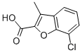 7-Chloro-3-methyl-benzofuran-2-carboxylicacid Structure,32565-18-7Structure