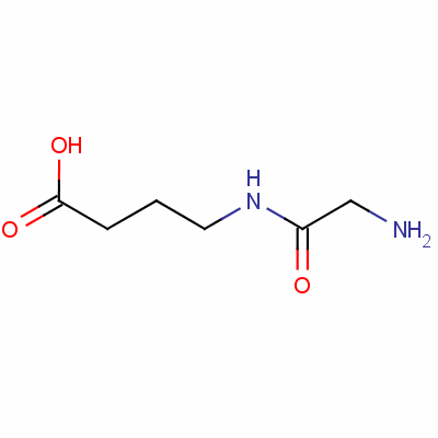 甘氨酰-4-氨基-N-丁酸結(jié)構(gòu)式_32595-49-6結(jié)構(gòu)式