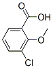 3-Chloro-2-methoxybenzoic acid Structure,3260-93-3Structure