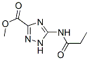 1H-1,2,4-triazole-3-carboxylicacid,5-[(1-oxopropyl)amino]-,methylester(9ci) Structure,326186-20-3Structure