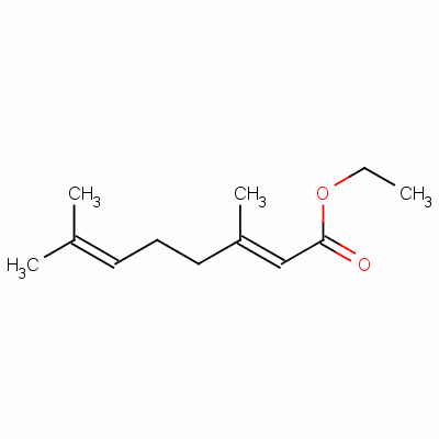 (2E)-3,7-二甲基辛-2,6-二烯酸乙酯結(jié)構(gòu)式_32659-21-5結(jié)構(gòu)式