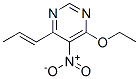 Pyrimidine, 4-ethoxy-5-nitro-6-(1e)-1-propenyl- (9ci) Structure,326832-03-5Structure