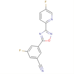 3-Fluoro-5-[3-(5-fluoropyridin-2-yl)-1,2,4-oxadiazol-5-yl]benzonitrile Structure,327056-26-8Structure