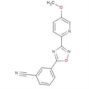 3-(5-Methoxypyrid-2-yl)-5-(3-cyanophenyl)-1,2,4-oxadiazole Structure,327056-29-1Structure