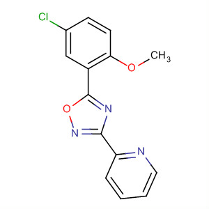 3-(Pyridin-2-yl)-5-(5-chloro-2-methoxyphenyl)-1,2,4-oxadiazole Structure,327056-32-6Structure