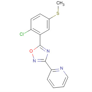 3-(Pyridin-2-yl)-5-(2-chloro-5-methylthiophenyl)-1,2,4-oxadiazole Structure,327056-34-8Structure