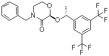 (S)-2-((r)-1-(3,5-雙(三氟甲基)苯基)乙氧基)-4-芐基嗎啉-3-酮結(jié)構(gòu)式_327623-36-9結(jié)構(gòu)式