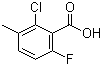 2-Chloro-6-fluoro-3-methylbenzoic acid Structure,32890-89-4Structure