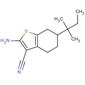 2-Amino-6-(1,1-dimethylpropyl)-4,5,6,7-tetrahydro-1-benzothiophene-3-carbonitrile Structure,329222-98-2Structure