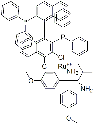 二氯化[(R)-(+)-2,2′-雙(二苯基膦基)-1,1′雙萘基][(2R)(﹣)-1,1′-雙(4-甲氧苯基)-3-結構式_329735-86-6結構式