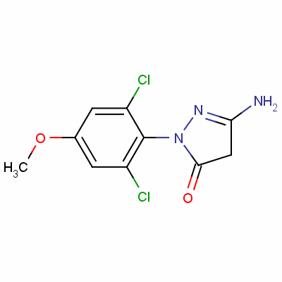 5-Amino-2-(2,6-dichloro-4-methoxyphenyl)-2,4-dihydro-3h-pyrazol-3-one Structure,33008-65-0Structure