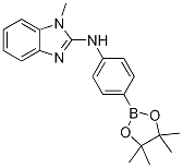 1-甲基-n-(4-(4,4,5,5-四甲基-1,3,2-二噁硼烷-2-基)苯基)-1H-苯并[d]咪唑-2-胺結(jié)構(gòu)式_330793-28-7結(jié)構(gòu)式