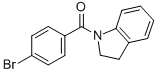 (4-Bromophenyl)-(2,3-dihydroindol-1-yl)-methanone Structure,331240-54-1Structure