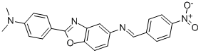 [2-(4-Dimethylaminophenyl)benzooxazol-5-yl]-(4-nitrobenzylidene)amine Structure,331445-35-3Structure