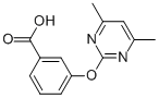 3-(4,6-Dimethylpyrimidin-2-yloxy)benzoic acid Structure,331461-84-8Structure