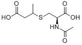 N-acetyl-s-(3-carboxy-1-methylpropyl)-l-cysteine Structure,33164-65-7Structure