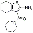 3-(Piperidin-1-ylcarbonyl)-4,5,6,7-Tetrahydro-1-benzothien-2-ylamine Structure,331760-59-9Structure