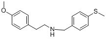 [2-(4-Methoxy-phenyl)-ethyl]-(4-methylsulfanyl-benzyl)-amine Structure,331970-71-9Structure