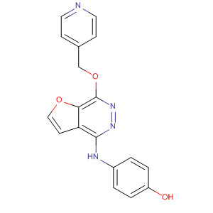 4-{[7-(4-Pyridinylmethoxy)furo[2,3-d]pyridazin-4-yl]amino}phenol Structure,332012-79-0Structure