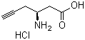 (S)-3-氨基-5-己炔酸鹽酸鹽結(jié)構(gòu)式_332064-85-4結(jié)構(gòu)式