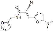 2-Propenamide,2-cyano-3-[5-(dimethylamino)-2-furanyl ]-n-(2-furanylmethyl)- Structure,332128-68-4Structure