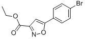 3-(4-Bromo-phenyl)-isoxazole-5-carboxylic acid ethyl ester Structure,33277-15-5Structure