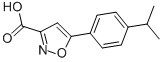 5-[4-(1-Methylethyl)phenyl]-3-isoxazolecarboxylic acid Structure,33282-10-9Structure