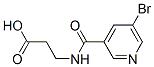 3-[(5-Bromo-pyridine-3-carbonyl)-amino]-propionic acid Structure,332874-04-1Structure