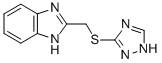 1H-benzimidazole,2-[(1h-1,2,4-triazol-3-ylthio)methyl ]- Structure,332904-20-8Structure