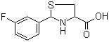 2-(3-Fluorophenyl)-4-thiazolidinecarboxylic acid Structure,333408-47-2Structure