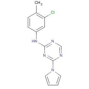 N-(3-chloro-4-methylphenyl)-4-(1h-pyrrol-1-yl)-1,3,5-triazin-2-amine Structure,333727-99-4Structure