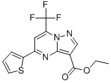 Ethyl 7-(trifluoromethyl)-5-(thiophen-2-yl)pyrazolo[1,5-a]pyrimidine-3-carboxylate Structure,333762-01-9Structure