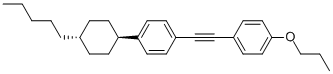 Trans-1-(4-pentylcyclohexyl)-4-(2-(4-propoxyphenyl)ethynyl)benzene Structure,334826-61-8Structure