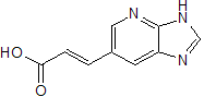 2-Propenoic acid,3-(3h-imidazo4,5-bpyridin-6-yl)-,(2e)- Structure,335030-65-4Structure