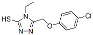 5-[(4-Chlorophenoxy)methyl]-4-ethyl-4H-1,2,4-triazole-3-thiol Structure,335215-60-6Structure