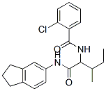 (9ci)-2-氯-n-[1-[[(2,3-二氫-1H-茚-5-基)氨基]羰基]-2-甲基丁基]-苯甲酰胺結(jié)構(gòu)式_335249-65-5結(jié)構(gòu)式