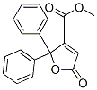 2,5-Dihydro-2,2-diphenyl-5-oxo-3-furancarboxylic acid methyl ester Structure,33545-32-3Structure