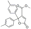 2,5-Dihydro-5-oxo-2,2-di(p-tolyl)-3-furancarboxylic acid methyl ester Structure,33545-33-4Structure