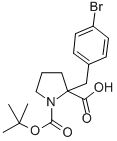 1-Boc-2-(4-bromobenzyl)-2-pyrrolidinecarboxylic acid Structure,336817-91-5Structure