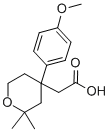 [4-(4-Methoxy-phenyl)-2,2-dimethyl-tetrahydro-pyran-4-yl]-aceticacid Structure,337486-10-9Structure