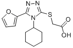 (4-Cyclohexyl-5-furan-2-yl-4 h-[1,2,4]triazol-3-ylsulfanyl)-acetic acid Structure,337487-27-1Structure