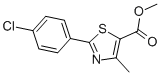 Methyl 2-(4-chlorophenyl)-4-methyl-1,3-thiazole-5-carboxylate Structure,337924-65-9Structure