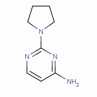 2-Pyrrolidin-1-yl-pyrimidin-4-ylamine Structure,33851-99-9Structure