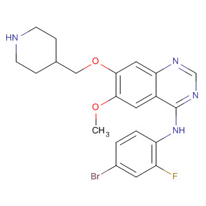 N-(4-bromo-2-fluorophenyl)-6-methoxy-7-(piperidin-4-ylmethoxy)quinazolin-4-amine Structure,338992-12-4Structure